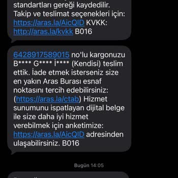 Aras Kargo’nun Adresten Kırık Ürünü Almaması Ve Gecikmesi