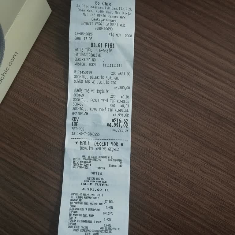 So Chic Mağazasında Alerjili Bileklik İadesi Reddi Ve Personel Bilgisizliği