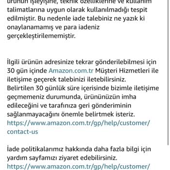 Amazon’da Kullanılmamış Adidas Ayakkabı İade Talebimin Haksız Reddi