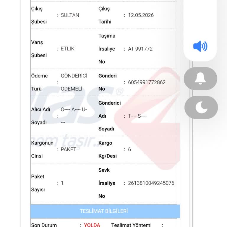 Aras Kargo Gecikmesi Planlarımı Bozdu Ve Mağdur Oldum