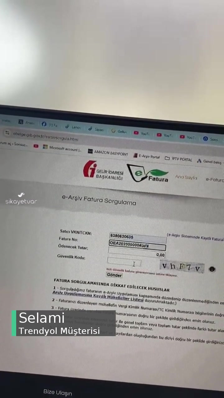 Trendyol Faturayı Kabul Etmiyor videonun kapak resmi