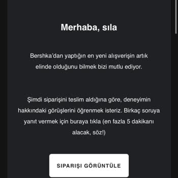 Bershka Teslim Edildi Görünüyor Ama Ürün Gelmedi Ve İade Yapılmıyor