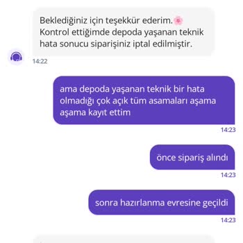 Sipariş Tek Taraflı İptal Edildi, Ödeme Çekildi Ve Destek Yanıtsız