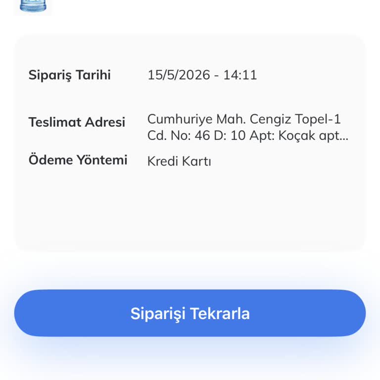 Teslim Edilmeyen Su Siparişi Ve Yanıltıcı Teslimat Durumu