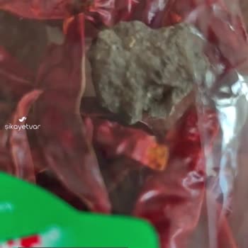Zümrüt Kuru Biberin İçine Kocaman Taş Koymuş