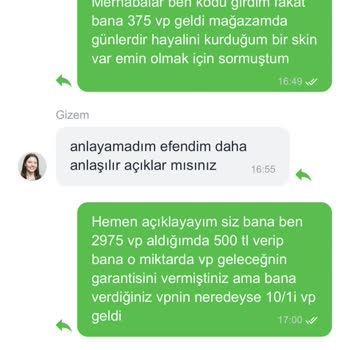 Yanıltıcı Bilgi Sonrası Eksik Valorant VP Ve İade Talebi