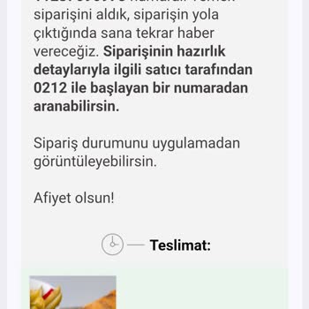 Teslim Edilmemiş Sipariş Ve İade Talebi Reddi