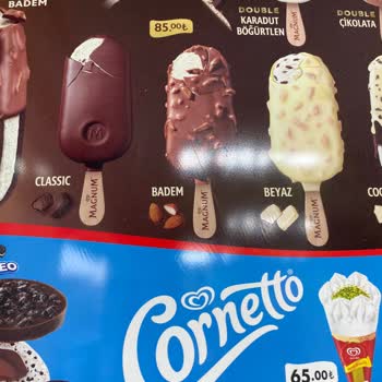 BİM Şubesinde Magnum Badem Dondurma Fiyatı Yanıltıcı