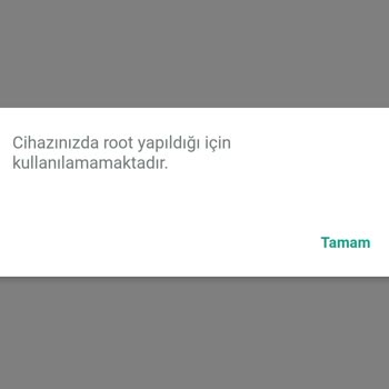 Kuveyt Türk Mobil Bankacılık Uygulamasında Root Hatası İşlemleri Engelliyor