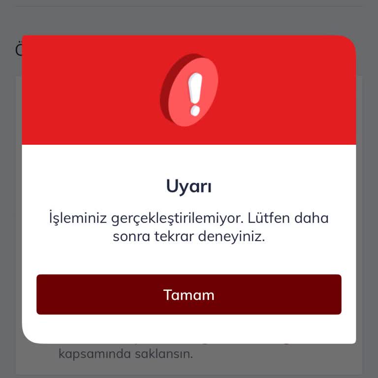 Bimcell Uygulamasında İnternet Paketi Alınamıyor Ve Sürekli Hata Mesajı Görüntüleniyor