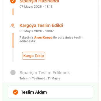 Aras Kargo’da Sipariş Yolda Kaldı, Bilgi Ve Teslimat Yok