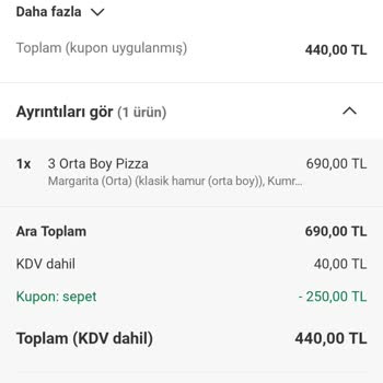 Teslim Edilmeyen Pizza İçin İade Talebi Ve Müşteri Hizmetine Ulaşılamama
