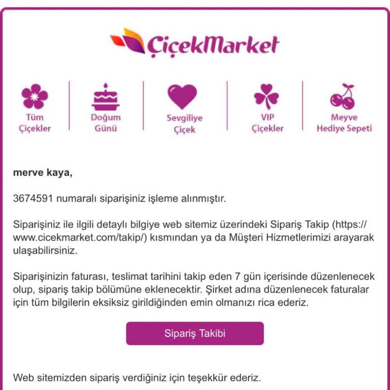 Çiçek Market Görsel İletilmeden Çiçek Siparişinde Hayal Kırıklığı