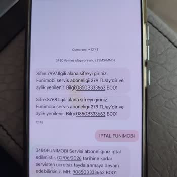 Türk Telekom Funimobi Aboneliği Yanlış Onaylamadan 300 TL Ücret İadesi Talebi