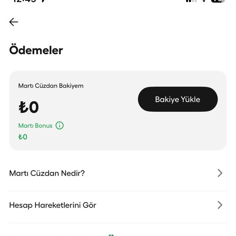 Martı Uygulamasında 1.000 TL Bakiyeye Yansımaz Ve Müşteri Hizmetine Ulaşılamıyor