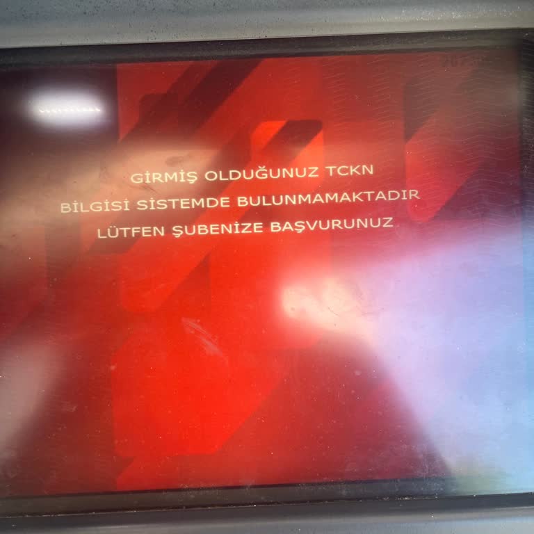 Ziraat Bankası ATM’de Kimlik Numarası Hatası Nedeniyle İade Bedeli Çekilemiyor