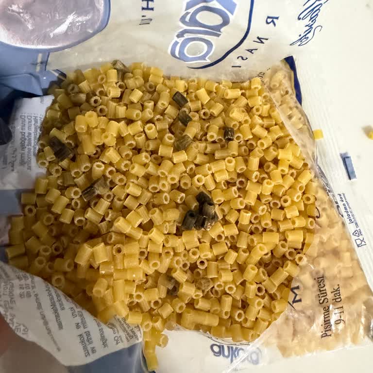 Migros Sanal Market'ten Bozuk Makarna Ürünü Alındı