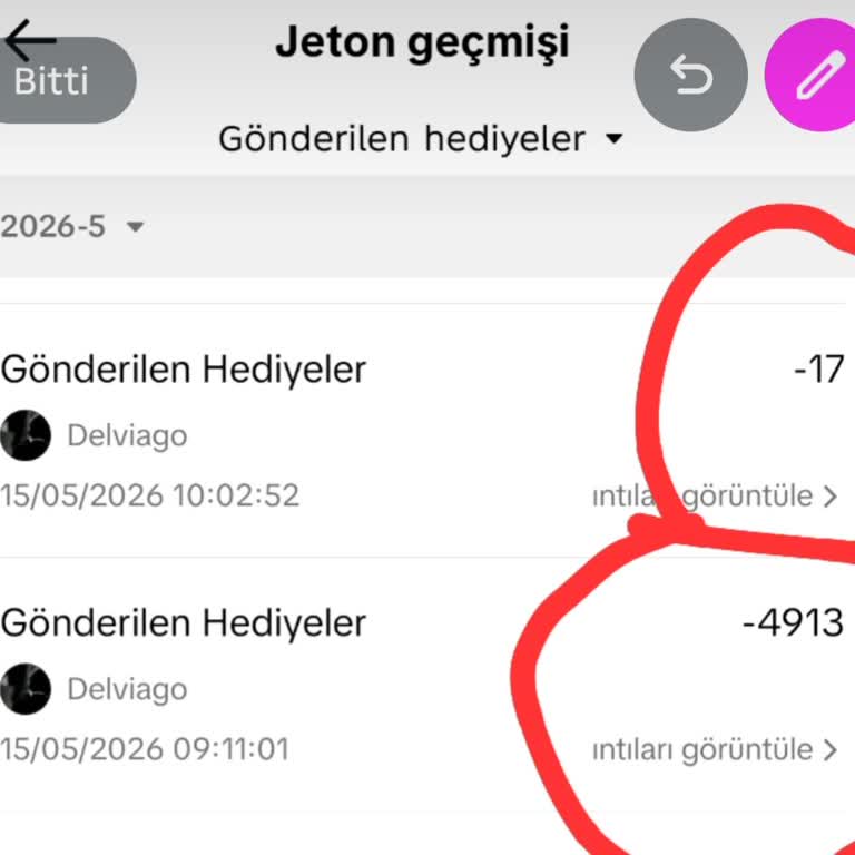 Canlı Yayında Taahhüt Edilen Ödeme Yapılmadı Ve 4926 Jeton İadesi Talep Ediyorum