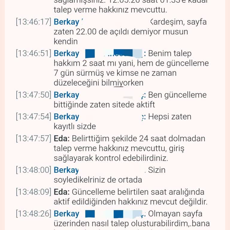 Güncelleme Belirsizliği Nedeniyle USDT Bonus Talebim Haksızca Reddedildi