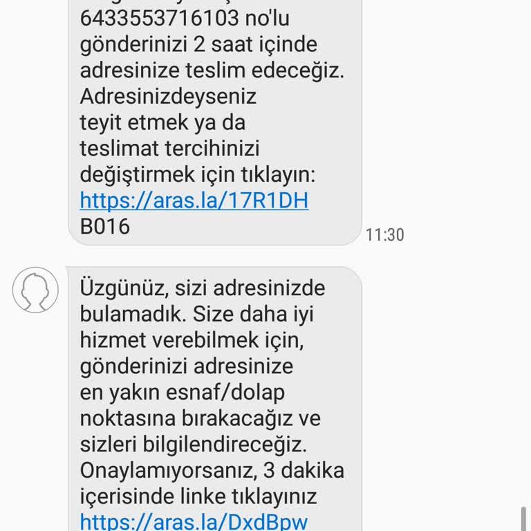 Aras Kargo Taşocağı Şubesi Teslimat Sorunu Ve Çalışan Üslubu