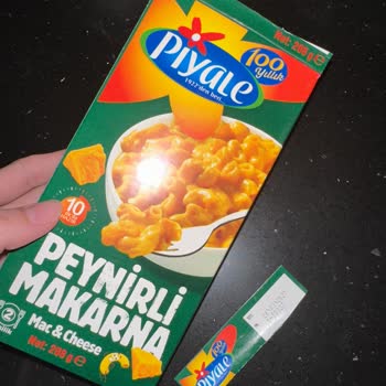Piyale Mac & Cheese Paketinde Peynir Sosu Tozu Bulunmuyor