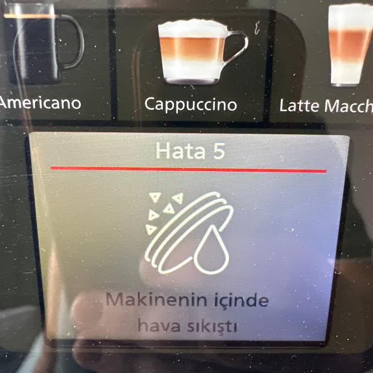 Yeni Kahve Makinesinde Hava Sıkışması Hatası Ve Servis Ulaşılamaması