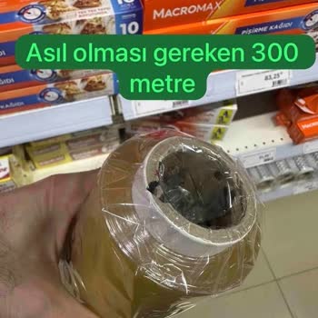 Satıcı 300 Metre Olarak Reklam Ettiği Streç Filmi 150 Metre Gönderdi, Trendyol Yardımsız Kaldı