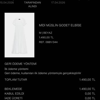 İade Kargosu 30 Gün Sonra Hâlâ Geri Ödeme Yapılmadı