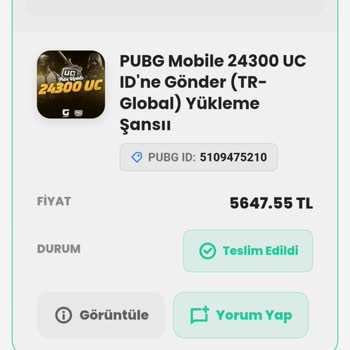 Gamelobi’den Havale İle Ödenen UC Paketi Hesaba Yüklenmedi