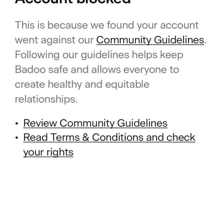 Badoo Blocked My New Account After Just One Day