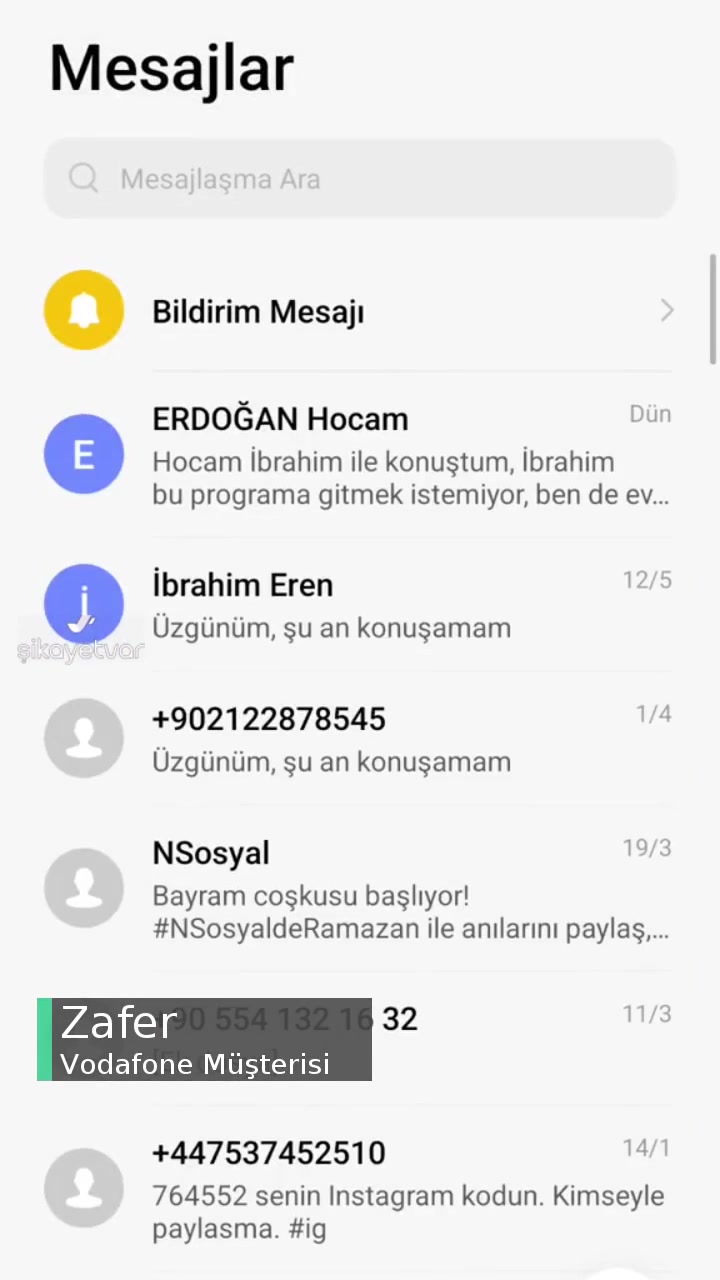 Vodafone Yanıltıcı Mesaj, Kampanya Fahiş Fiyatlar... videonun kapak resmi