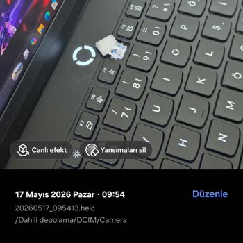 Alınan Lenovo Legion Pro Laptopun Tuşu İlk Gün Bozuldu, Değişim Talebi