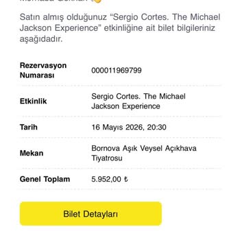 Yağmurlu Hava Nedeniyle Konser İptal Edilmemesi Ve 6000 TL İade Talebi