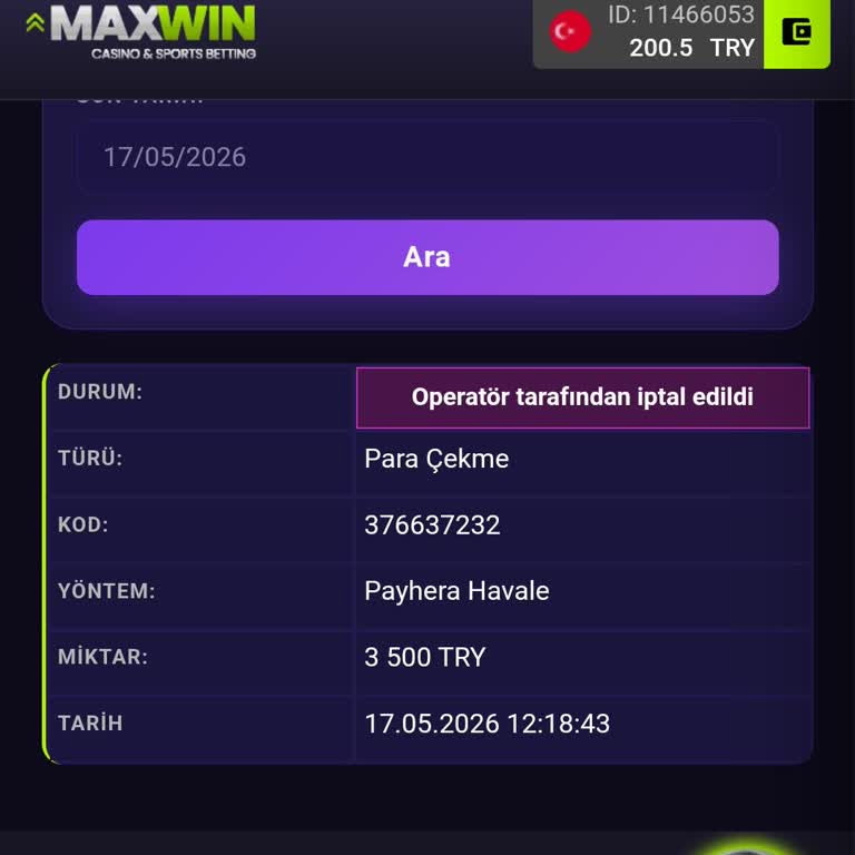 Maxwin Kazancım Ödenmedi, Site Keyfi Kural İddiasıyla Reddetti