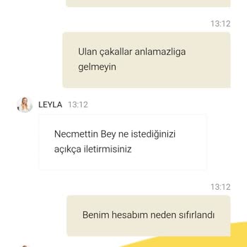11.650 TL Bakiyemin Açıklamasız Sıfırlanması Ve İadesi Talebi