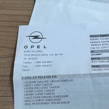 Sıfır Opel Crossland’da Tekrarlayan Motor Arızaları Ve Kalıcı Çözüm İsteği