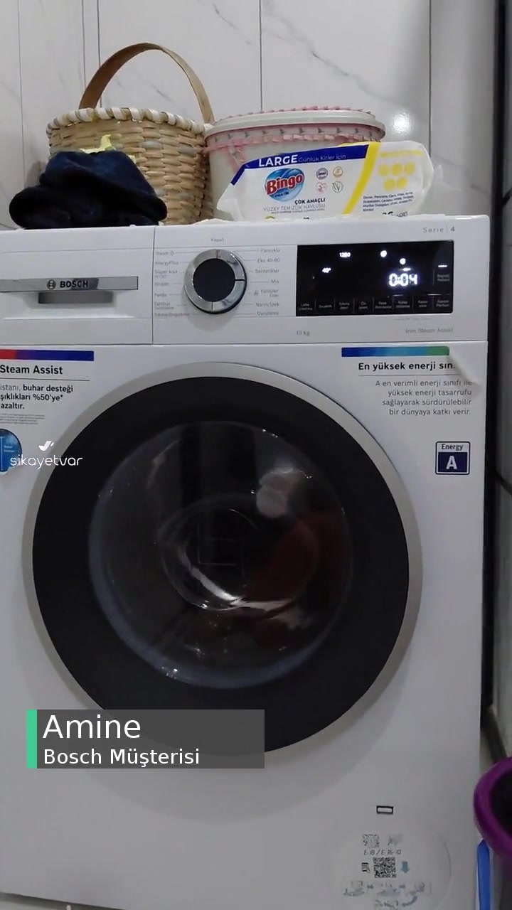 Bosch Serie 4 Çamaşır Makinesinde Sarsıntı Ve Ürün Değişimi Talebi! videonun kapak resmi