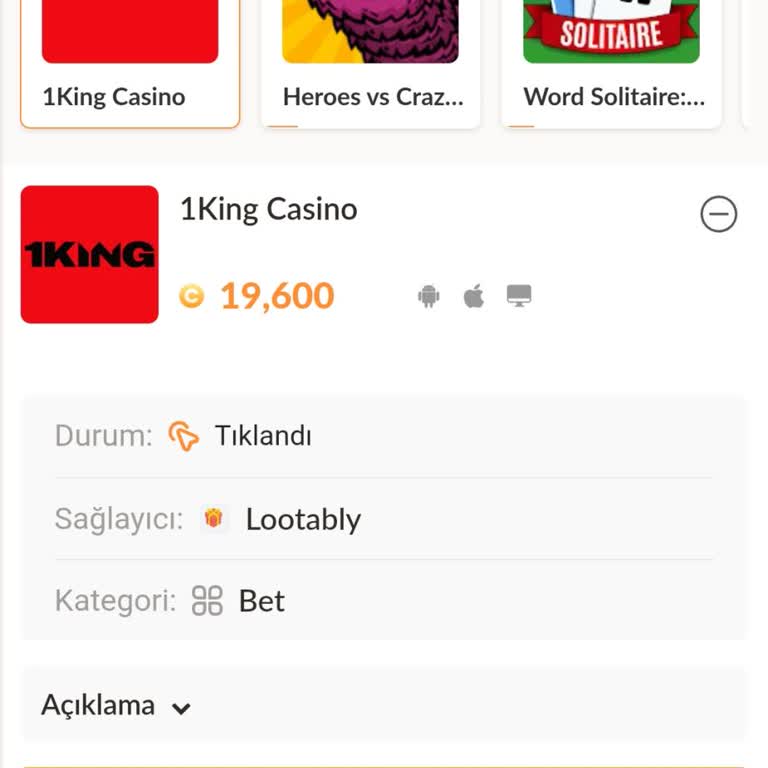 1King Casino Ve Lootably'den 1.000 TL Ödeme İadesi Talebi