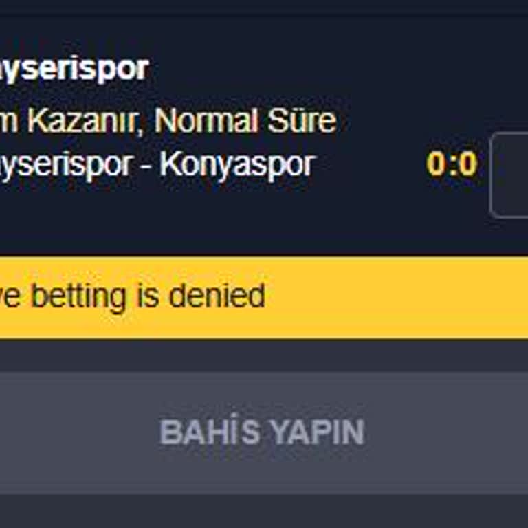 Hesabımda Spor Bahislerine Açıklamasız Kısıtlama