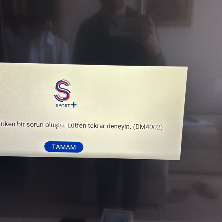 LG Televizyonumda S Sport Plus Maç Yayını Hatası (DM4002) Çözüm Talebi