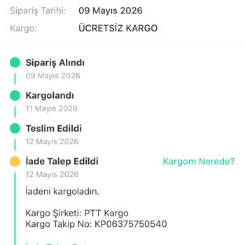 Dolap'ta Teslim Edildiği Görülen Ürün İçin İade Süreci Başlatılamıyor