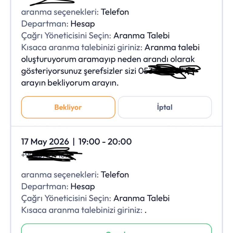 Slotin Ciddi İletişim Sorunu ve Yanıtsız Arama Talepleri Nedeniyle Hesap Kapatma İsteği