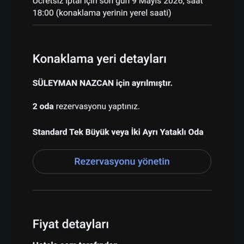 Hazırlıksız Otel Ve Elektrik Güvenlik Sorunu Nedeniyle Çıkış Ve İade Talebi