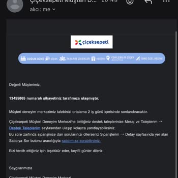 Çiçek Sepeti Nikah Çelengi Geç Teslim Edildi Ve Kalitesiz, İade Talebinde Bulunuluyor