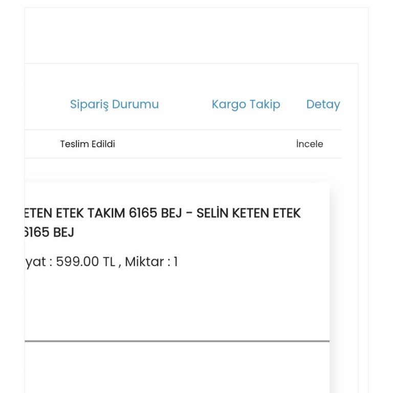 Teslim Edildi Görünen Siparişim İçin Ürünüm Yok