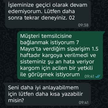 Siparişim 11 Gün Hazırlanıyor Aşamasında Kalıyor, Destek Yok