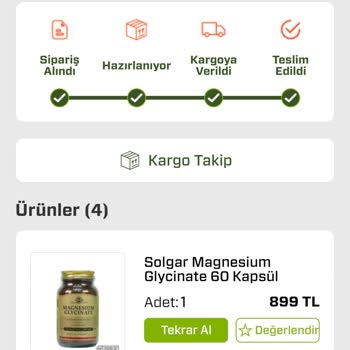 Kırık Gelen Solgar Omega Ürünü İçin Çözüm Bulamama