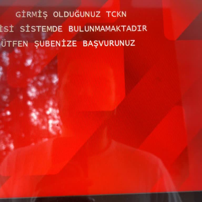 IBAN İle Yatırdığım 5.000 TL İadesi İçin T.C. Numaram Sistemde Yok Hatası