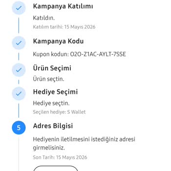 Seri Numarası Hatası Nedeniyle Samsung Kampanyasında Puan Yüklenmemesi