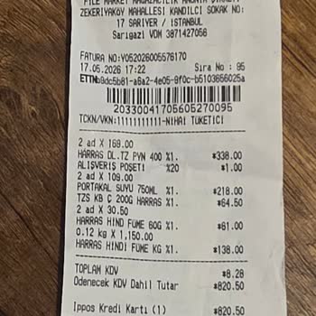 File Market Sarıyer Şubesinde Bozulmuş Harras Füme Ürünü Nedeniyle Şiddetli Mide Krizi